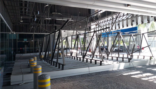 An Entire False Ceiling And Support Structure That Collapsed. There Was No Proper Documentation Covering The Design And Installation Of This Ceiling