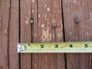 Measured Hail Stone Mark On Property 2